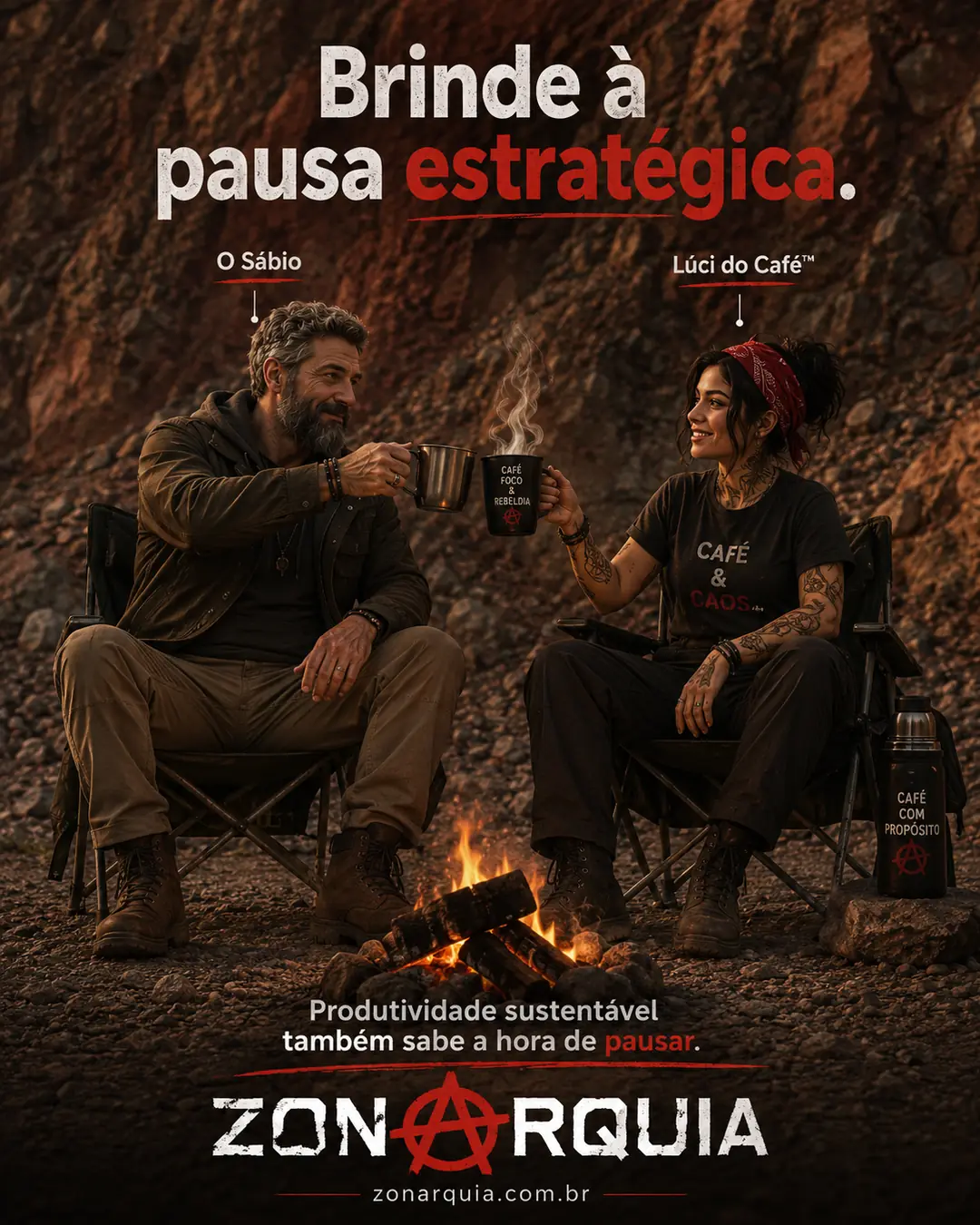 Brinde à pausa estratégica