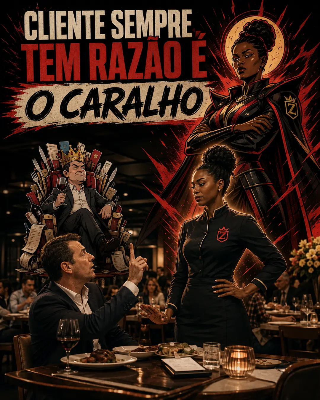 CLIENTE SEMPRE TEM RAZÃO É O CARALHO