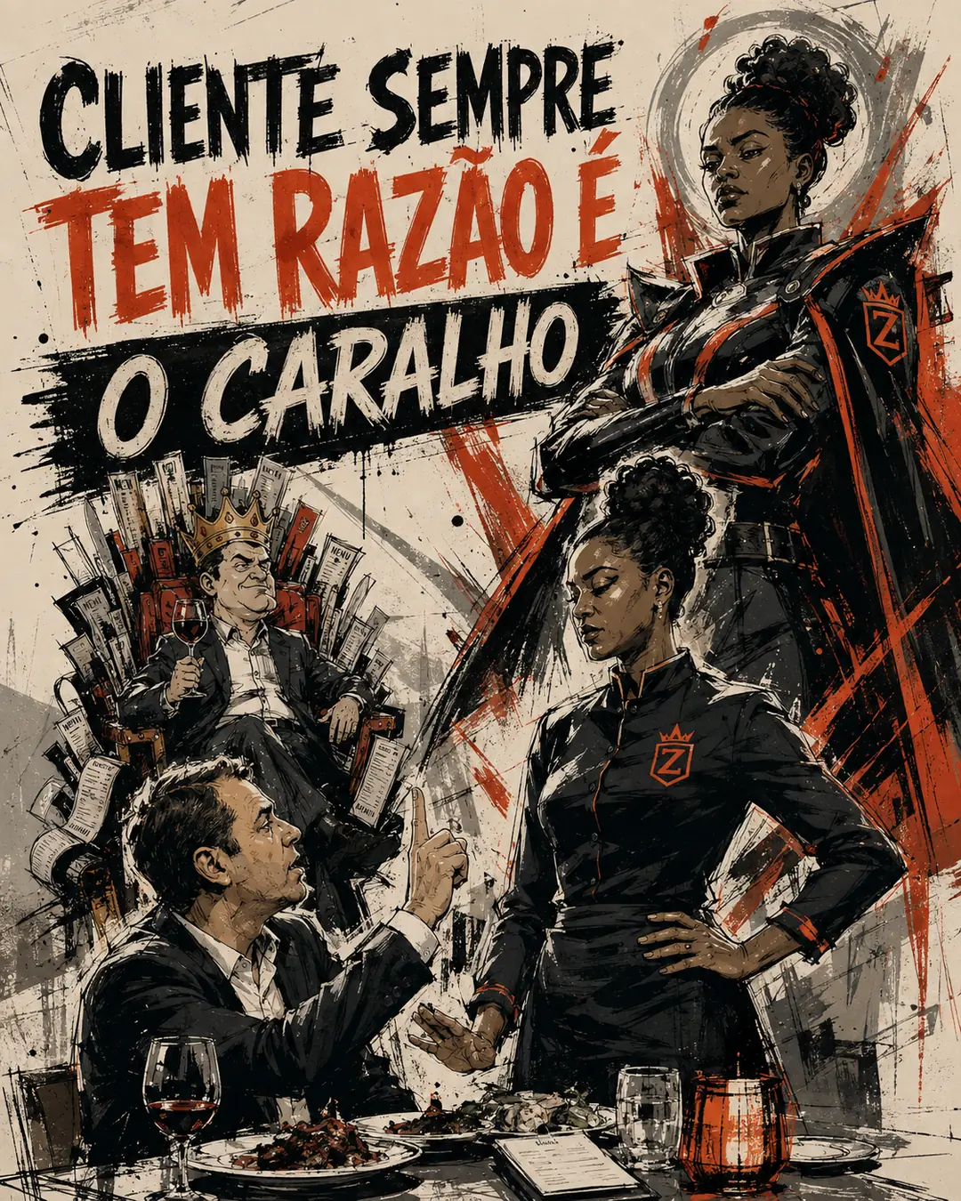 CLIENTE SEMPRE TEM RAZÃO É O CARALHO