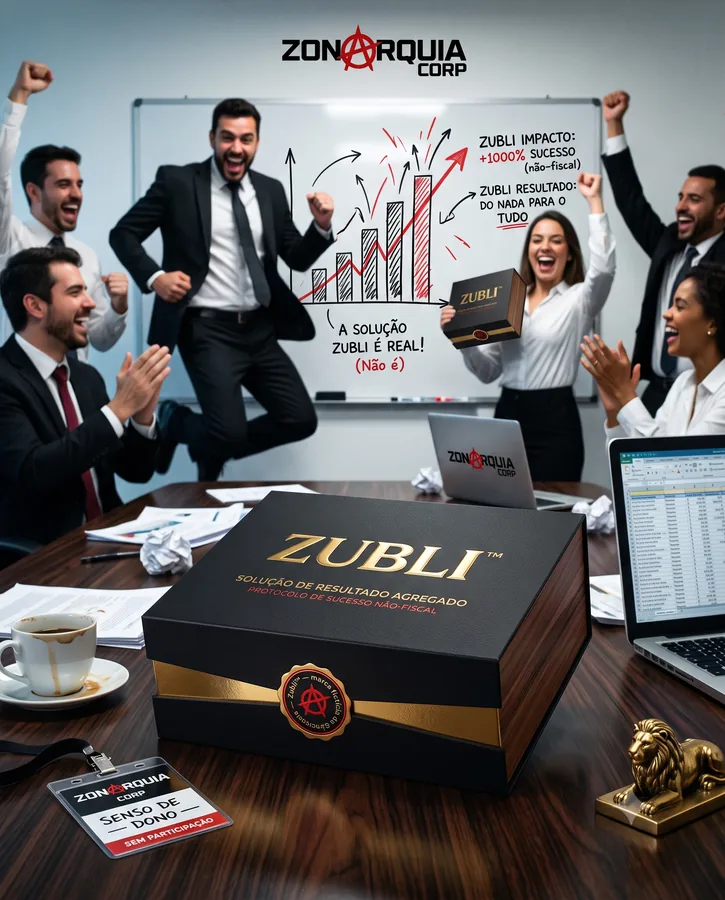 Produto fictício integrado a uma ocorrência da Zonarquia, representando o formato de mídia participativa Zubli.