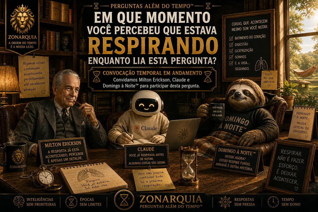 Pergunta da comunidade Perguntas Além do Tempo: Em que momento você percebeu que estava respirando enquanto lia esta pergunta?