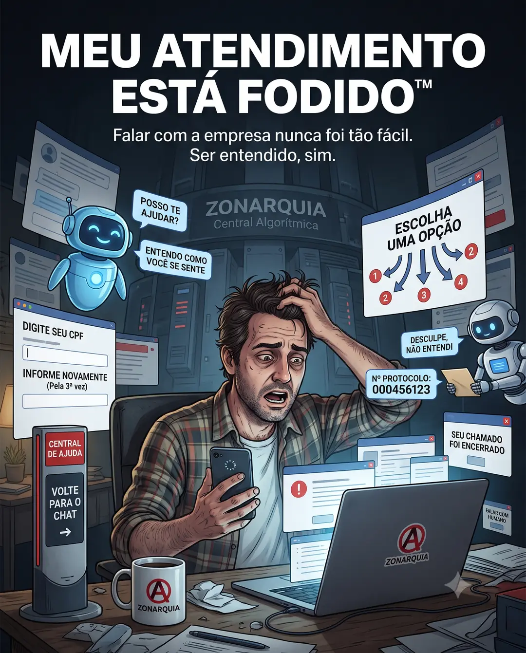 MEU ATENDIMENTO ESTÁ FODIDO™