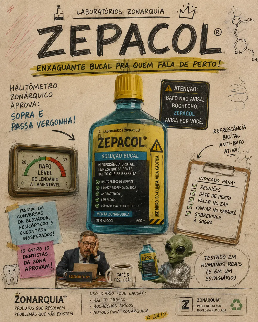 Não pense no seu hálito agora.
