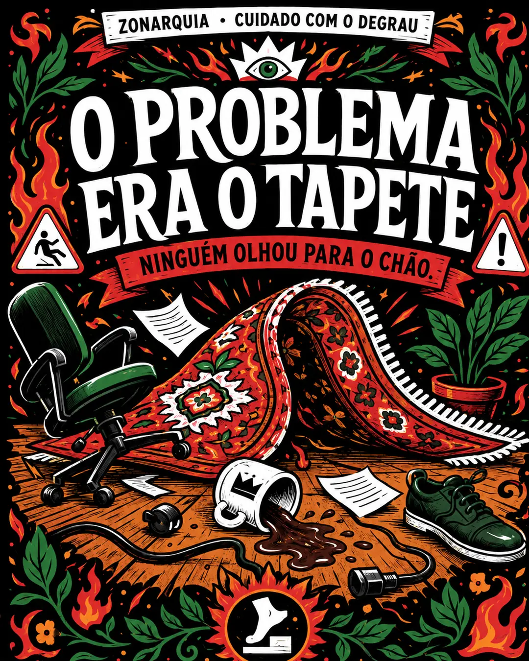 O PROBLEMA ERA O TAPETE