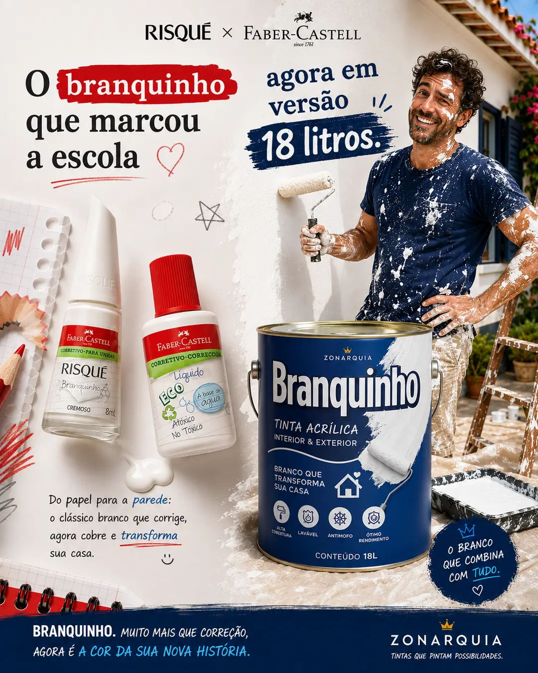 Parcerias improváveis, ideias memoráveis.