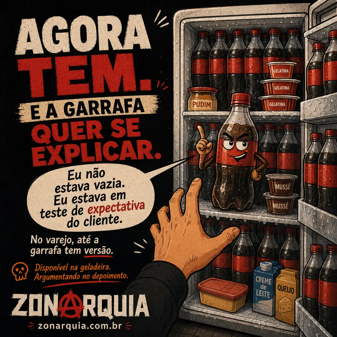 Quando até a garrafa aprende a se explicar