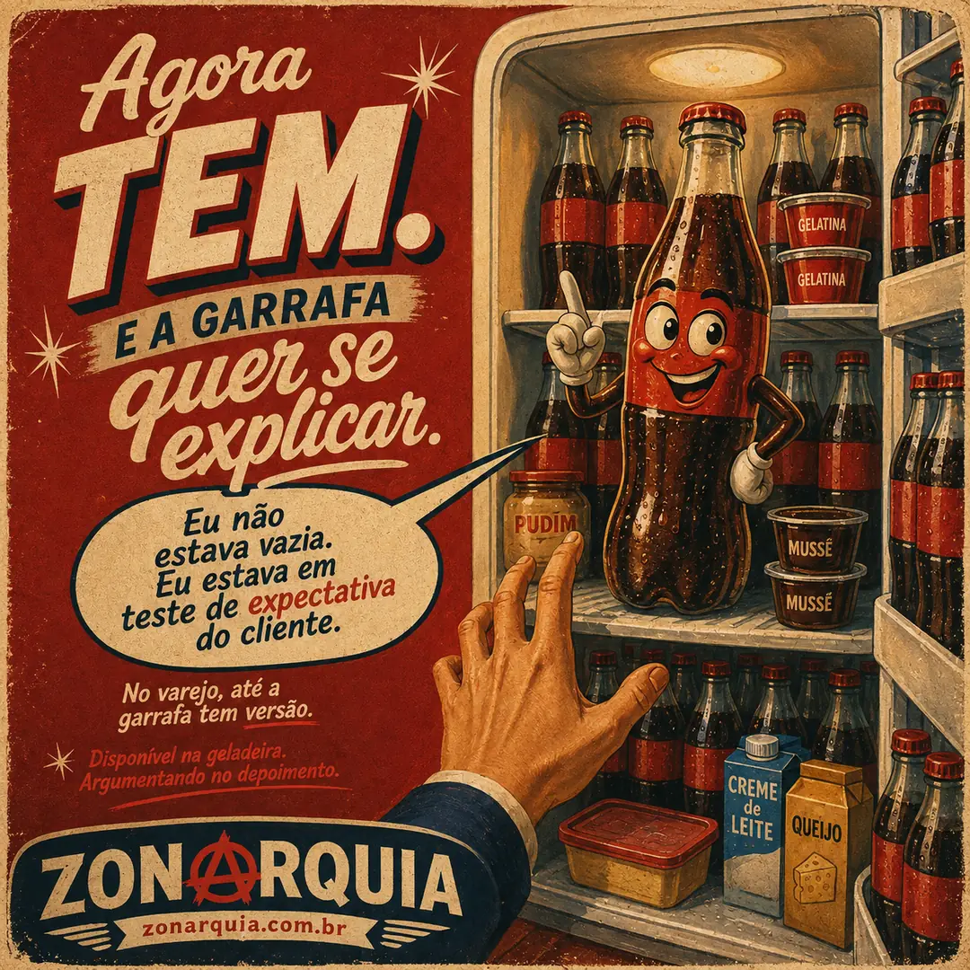 Quando até a garrafa aprende a se explicar
